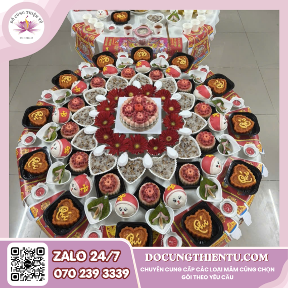 Gói gà rau câu đỏ