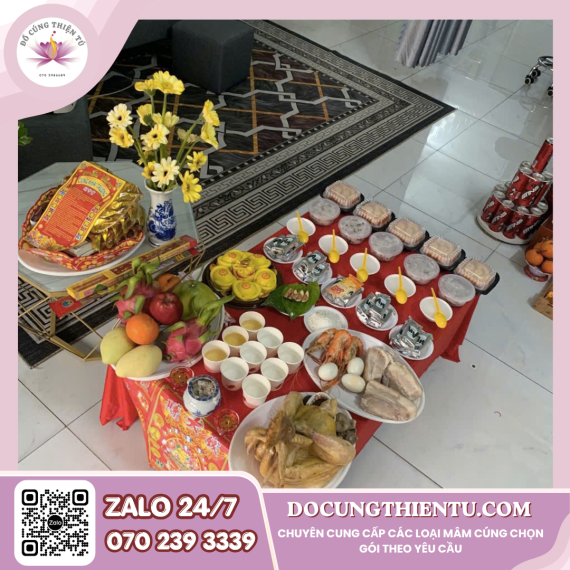 Mâm cúng khai trương Gói 2
